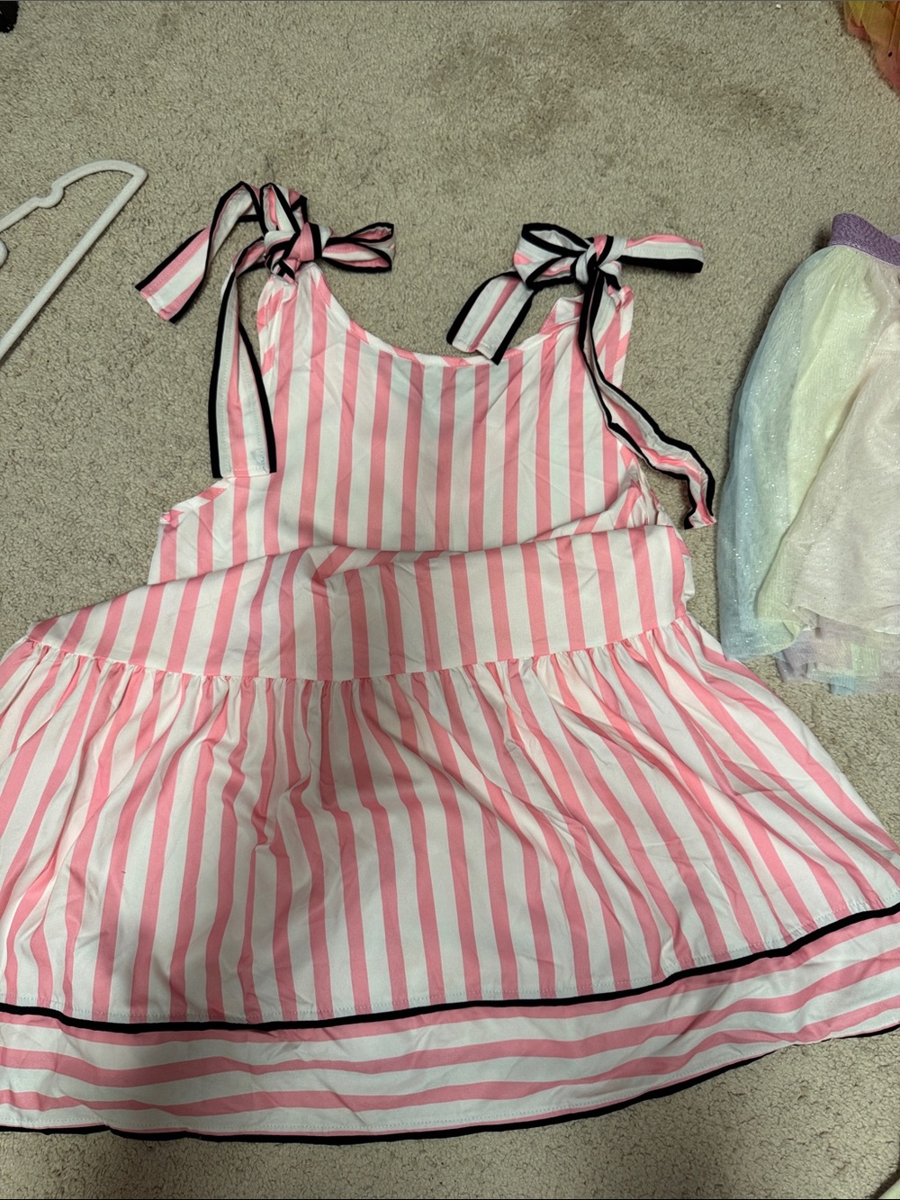 NWOT Pink striped dress